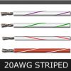 20AWG STRIPED COLORS
