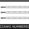 22AWG WHITE NUMBERED